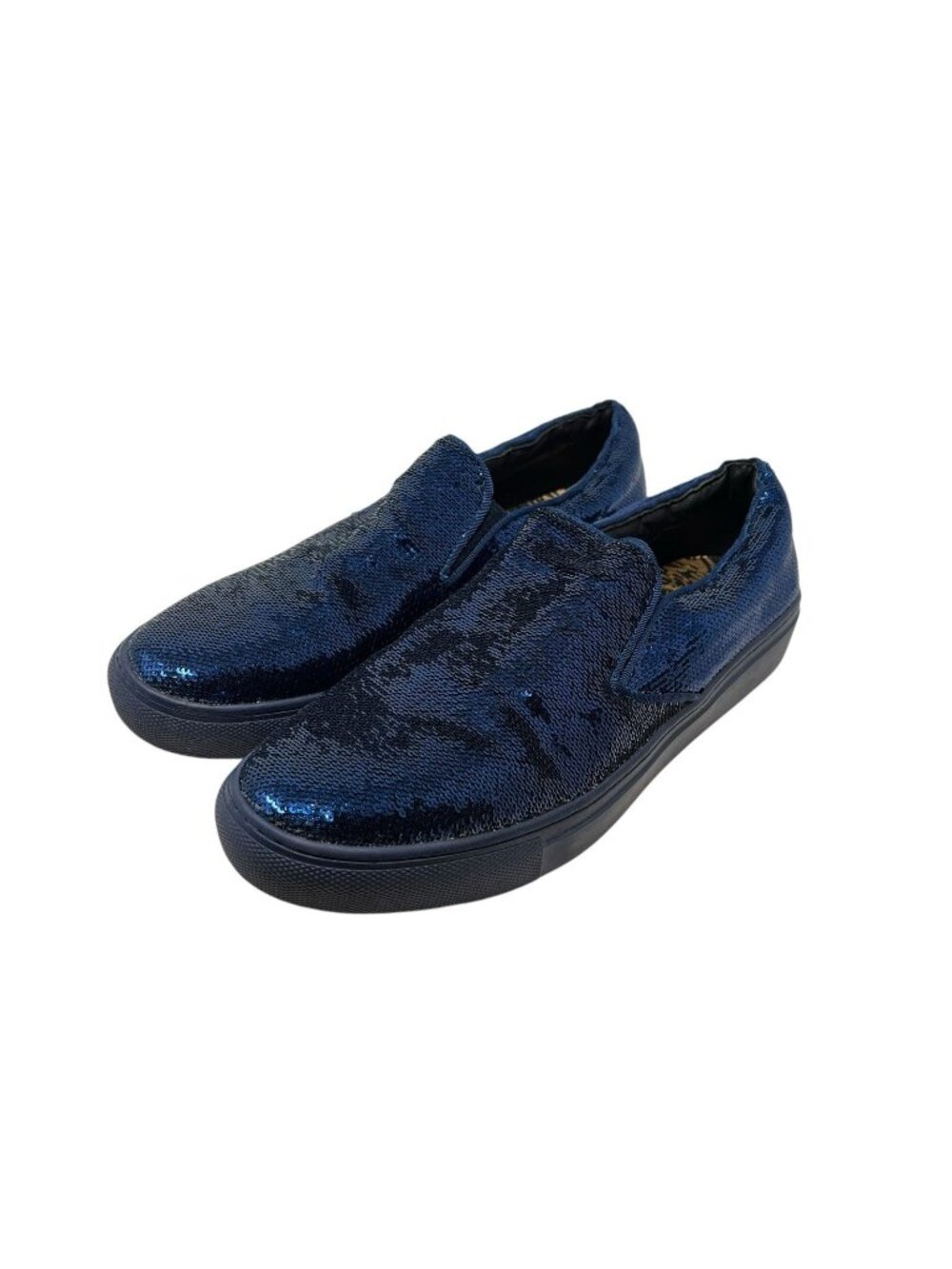 After Midnight 6758 Mens 9 Blue Sparkling Sequin Dress Prom Formal Shoes Loafers
